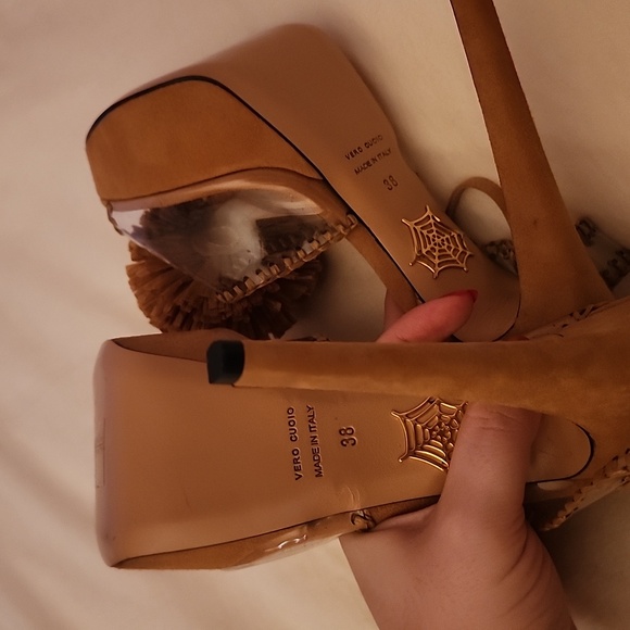 NWOT Charlottle Olympia Pomeline Platforms - Picture 3 of 8